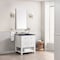 James Martin Vanities Breckenridge 30in Single Vanity, Bright White w/ 3 CM Charcoal Soapstone Top 330-V30-BW-3CSP - alternate 7